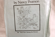 Load image into Gallery viewer, Vintage 1987 - Rainy Day Patterns - Nancy Pearson, Applique Designs #66 &quot;Bird Nest Among Flowers&quot;