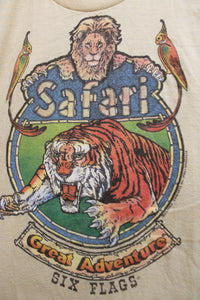 Vintage Late 70's - Six Flags Safari / Great Adventure (New Jersey) Graphic T-Shirt - Size L (Slim Fit) (RARE!)