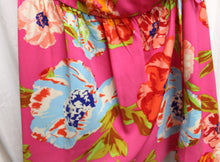 Load image into Gallery viewer, Gianni Bini - Pink Ruffle Adjustable Spaghetti Strap Tropical Short Wrap Dress - Size L