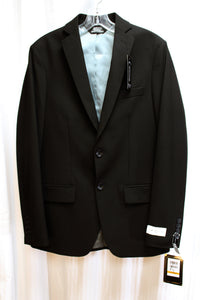 Men's J.M Haggar - "Joe III" Black Slim Fit Stretch Blazer - Size 36 Regular (w/TAGS)