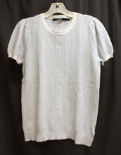 Load image into Gallery viewer, Lauren Ralph Lauren - Light Blue Short Sleeve Light Weight Sweater - Size L