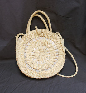 Shashi - Round Woven/Macrame Handbag