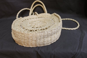 Shashi - Round Woven/Macrame Handbag