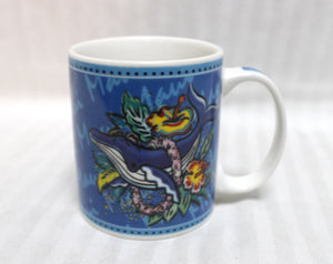 Vintage 2002 - Hilo Hattie, Island Heritage Maui, Whale & Tropical Floral Mug