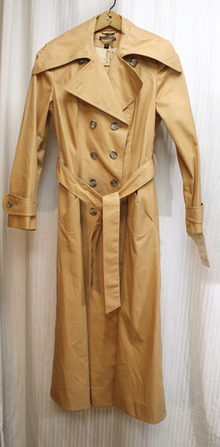 Vintage Dead Stock w/ Tag - P.B.D International, Peabody House New York - Tan Wide Lapel Double Breasted Trench Coat - Size 9 (Vintage)