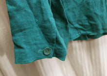 Load image into Gallery viewer, Harve Benard by Benard Holtzman - Teal Linen, Button Front Jacket/Shacket - Size 14