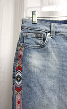 Load image into Gallery viewer, Style &amp; Co. - Denim Bermuda w/ Embroidered Side Seams Shorts - Size 2 Petite (w/ Tags)