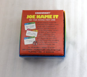 Joe Name It, Not Your Average Party Game - Gamewright Games