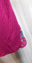 Load image into Gallery viewer, Pink Republic - Magenta Pink, Laced Shoulder Detail, Semi Sheer Floral Back Top - Size XL