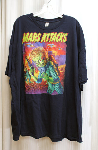 Mars Attacks (movie) Navy T-Shirt - Size 4XL
