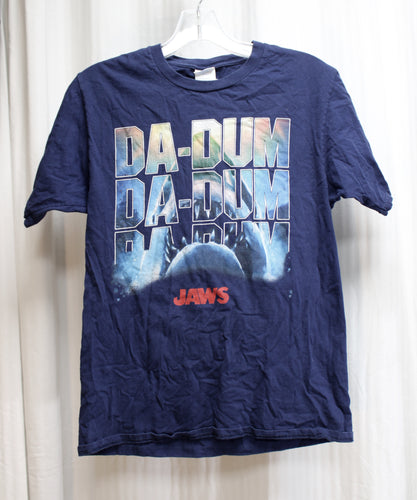 Universal - Jaws (Film) Da-Dum Navy T-Shirt - Size S