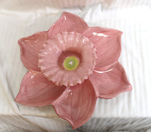 Load image into Gallery viewer, Ceramic Daffodil Flower, Chip &amp; Dip Platter - 15.5&quot; w