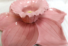 Load image into Gallery viewer, Ceramic Daffodil Flower, Chip &amp; Dip Platter - 15.5&quot; w