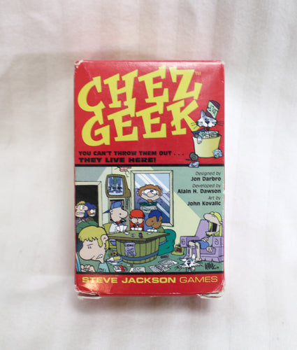 Vintage 1999- Steve Jackson Games - Chez Geek - Fast Paced Satirical Card Game