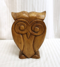 Load image into Gallery viewer, Folkart Carved Wooden Owl - 8.75&quot;h