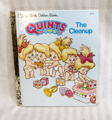 Vintage 1990 - A Little Golden Book-  Quints, The Cleanup - Hardback Book