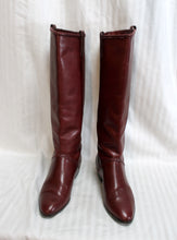 Load image into Gallery viewer, Etienne Aigner - Oxblood Red - Pull On  Leather Boots - Size 6M