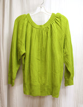 Load image into Gallery viewer, Laundry by Shelli Segal - Green Cashmere Balloon Sleeve Pullover Sweater - Size S