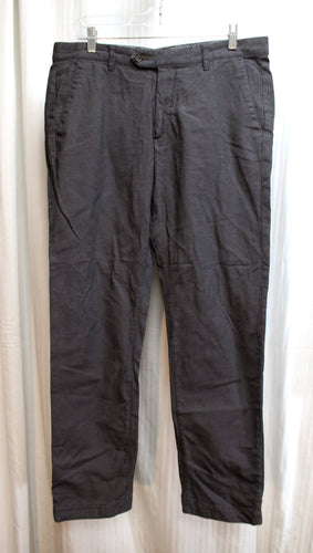 Men's - Ted Baker London - Black & Gray Micro Diamon Pattern Trousers - Size 33R (29.5 Inseam)