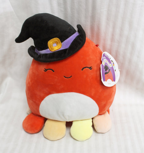 Squishmallows - Detra Halloween Witch Octopus Plush  8