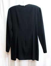 Load image into Gallery viewer, Vintage - Sondro - Black Geometric Beading on Chest Tunic - (See Measurements 17&quot; Shoulders)