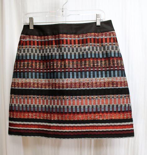 Karen Millen (UK) - Woven, Multi Color/Textile Skirt - Size UK 12 (US 8)