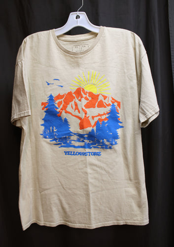 Return to Sender - Yellowstone National Park Graphic, Beige T-Shirt - Size XL