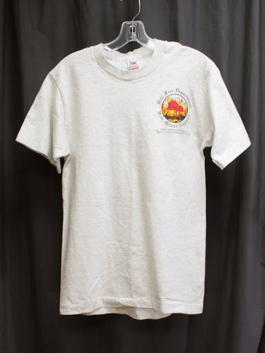 Vintage 1995 Single Stitch - Hell Activewear - Hell Fire Department, Hell, Grand Caymen Island - Gray Heathered T Shirt - Size S