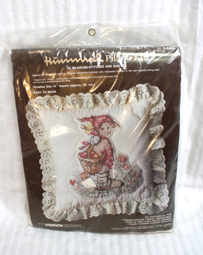 Vintage 1983 - Paragon Needlecraft Hummel Cross Stitch #0482 Peasant Girl Pillow Kit