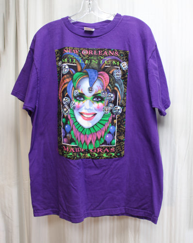 Vintage Y2K - New Orleans, Ring in the Millennium, Mardi Gras 2000, Purple T Shirt - Size XL