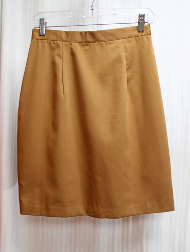 Vintage - Barrie Stephens - Nutmeg Brown, Pencil Skirt - Size 8 (Vintage)