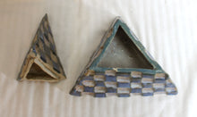 Load image into Gallery viewer, Handmade Unique Ceramic Pyramid Container/Box- 10.5&quot; h