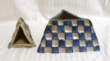 Load image into Gallery viewer, Handmade Unique Ceramic Pyramid Container/Box- 10.5&quot; h