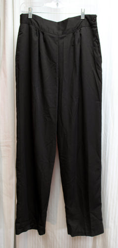 Vintage 1980's - Charlotte VanHorne - Black Pleated at Waist Pants - Size 18 (Vintage)