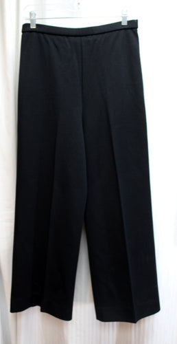 Vintage 1970's - Koret of California - Black Wide Leg Pants - Size 28