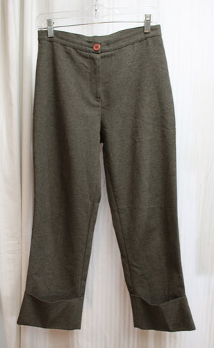 Vintage- Timing USA - Gray Cropped Wide Cuffed Pants - Size 28