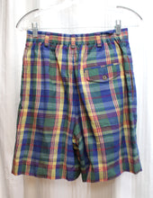 Load image into Gallery viewer, Vintage LizSport - 2PC Cotton Lightweight Plaid Oversized Blazer &amp; Matching Shorts - Size 6 (Vintage - See Measurements)