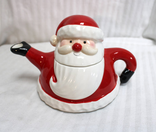 St Nicholas Square - Snowball Buddies, Ceramic Santa Tea Pot