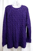 Load image into Gallery viewer, Michael, Michael Kors - Royal Purple, Boat Neck Tunic Sweater/Mini Dress - Size 3X