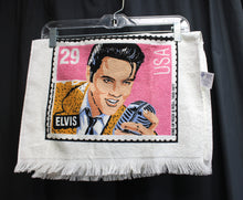 Load image into Gallery viewer, Vintage 1993 - Leshner Mills, Set of 2, 29 Cent Elvis Stamp Commemorative Tea Towels