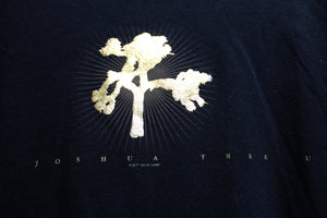 Los Angeles Apparel -  U2 - The Joshua Tree- Women's Cut Black w/ Metallic Gold T-Shirt - Size 2XL (junior)