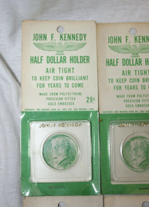 Lot of 6 New Old Stock 1964 John F. Kennedy Half Dollar Original Coin Holders